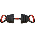 20kg Non-Rolling Adjustable Dumbbell Set Octagonal Home Gym Fitness Free Weight Set Workout With Connecting Rod for Men Women