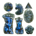 Wholesale Polished Labradorite Gemstone Carving Natural Labradorite Crystal Stone Carving Decoration