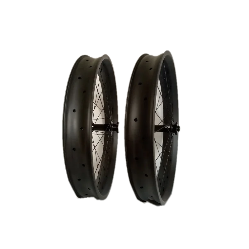 26inch Carbon  Bike Rims 32holes Fat Wheels Carbon Snow Bicycle Wheel  Clincher Bike Wheels Light Weigh Carbon RIms