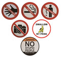 Wholesale Custom Vintage Tin Signs - Round Warning/Message Plates for Indoor & Outdoor Decor (Low MOQ)