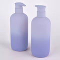PET Body Lotion Shampoo Pump Bottles PET White Screw Plastic Cosmetic Packaging Custom Eco-friendly 200ml 300ml 500ml 5000pcs