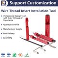 Industrial Aluminum Alloy Spiral Thread Kit Installation Tool with Wire Thread Sleeve Insert Kit for Hardware OEM