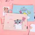 Cartoon A4 Portable Canvas Office File Bag for Student Information Storage a Convenient and Stylish Filing Solution