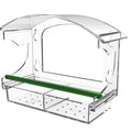 Clear Plastic Eco-Friendly Bird Pet Feeder Bowl Outdoor Hanging Waterproof IPX5 Wild Bird Food Bowl