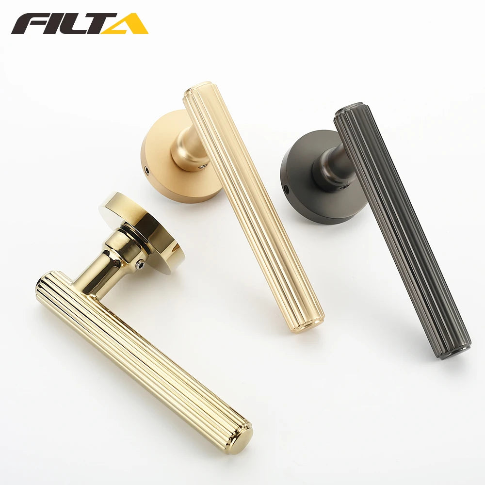 Filta Unique Design Matt Black Classical Zinc Door Handle With Factory Price