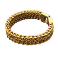 Men's Double Row Keel Front Back Chain for Bracelet Stainless Steel & Titanium Fashion Charm Bracelets Wholesale