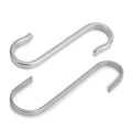 Factory Custom Carbon Steel Heavy Industry Plain Zinc/Black Finish Kitchen Flat S Hook Clothes Hanger Hardware Accessories