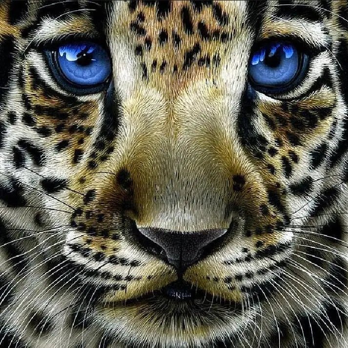 Chenistory DZDP975 Diamond Art Painting 5d Diy Diamond Painting Embroidery Abstract Mosaic Tiger Painting Decoration