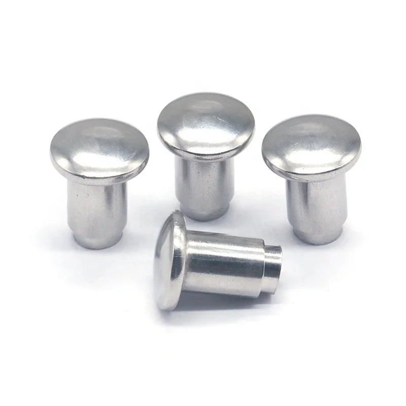 Factory Price Stainless Steel Round Head Semi-Tubular Step Rivets Polished Silver Customizable Heavy Industry Product