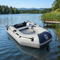 MC2306 Inflatable Dinghy 2+1 Person 200 kg Capacity Pontoon Boat Aluminum Floor Compatible Sea Fishing Recreation Leisure Safe