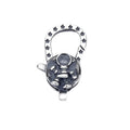 Tibetan Style Oxidized Sterling Silver Lobster Clasp Cartoon Walking Boy Pendant Clasp for DIY Jewelry Findings