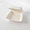 Free Sample Disposable Biodegradable Sugarcane Bagasse Clamshell Food Containers Christmas Street Style Sushi Chewing Gum Noodle