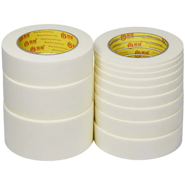 Recyclable Long Flexible Crepe Paper White Cream Color Finished Deco Masking Tape Jumbo Roll
