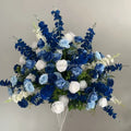 2025 Hottest Blue Red White Color Wedding Flowers Silk Artificial Rose Ball Wedding Decoration Centerpiece Flower Ball