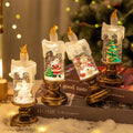 Cross-Border New Christmas Decorations Candle Lights Snowflake Lights and Crystal Ball Lights Creative Christmas Gifts