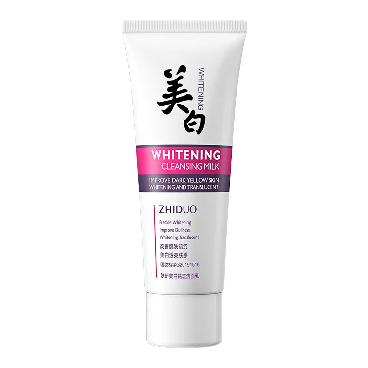 OEM ZHIDUO Private Label Natural Organic Gentle Cleansing Skin Care Whitening Moisturizing Anti Freckle Face Cleanser