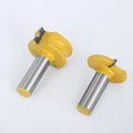 LAVIE 2pcs 12mm 1/2" Shank Canoe Flute and Bead Router Bit Set Tungsten Cobalt Alloy for Wood Cutter Milling Cutter Bits 03011