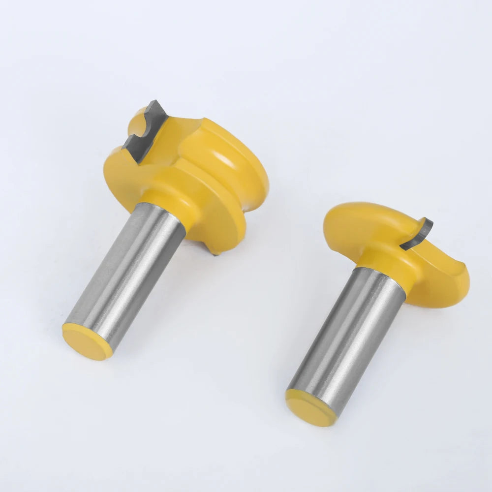 LAVIE 2pcs 12mm 1/2" Shank Canoe Flute and Bead Router Bit Set Tungsten Cobalt Alloy for Wood Cutter Milling Cutter Bits 03011