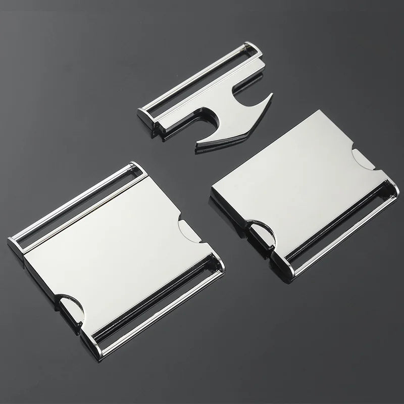 Low Price Custom 25MM Stainless Steel Leather Belt Buckles Women Steel Snap Hooks Nylon Belt Quick Release Belt Buckles