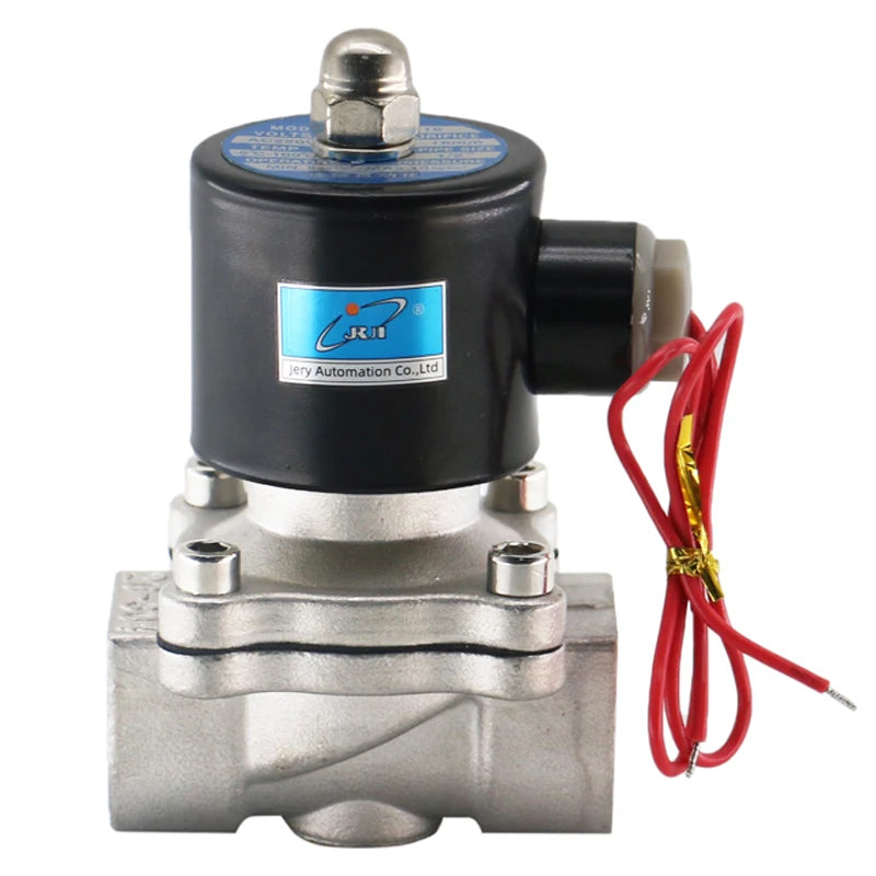 2S200-20 3/4 2 Way Normally Closed Water Electric Stainless Steel Solenoid Valve With IP65 Coil DC24V 12V AC110V 220V