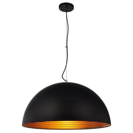 Industrial Black Pendant Chandelier Metal Dome Pendant Light Hanging Light Fixture Loft Pendant Lamp for  Dining Room