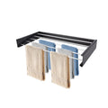 Bathroom Drying Rack Steel Towel Stainless Steel Retractable Cloth Hook Drying Rack Folding Wall Mounted Clothes Hanger Rack