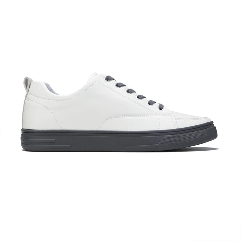 Best Popular Style Geniues Leather Upper Custom Spring Skateboard Shoes White Casual Sports Shoes for Men