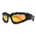 2025 Luxury Handmade Dark Glue Y2K Sunglasses Futuristic Steampunk Sport UV400 Fashionable Rubber Party Sunglasses