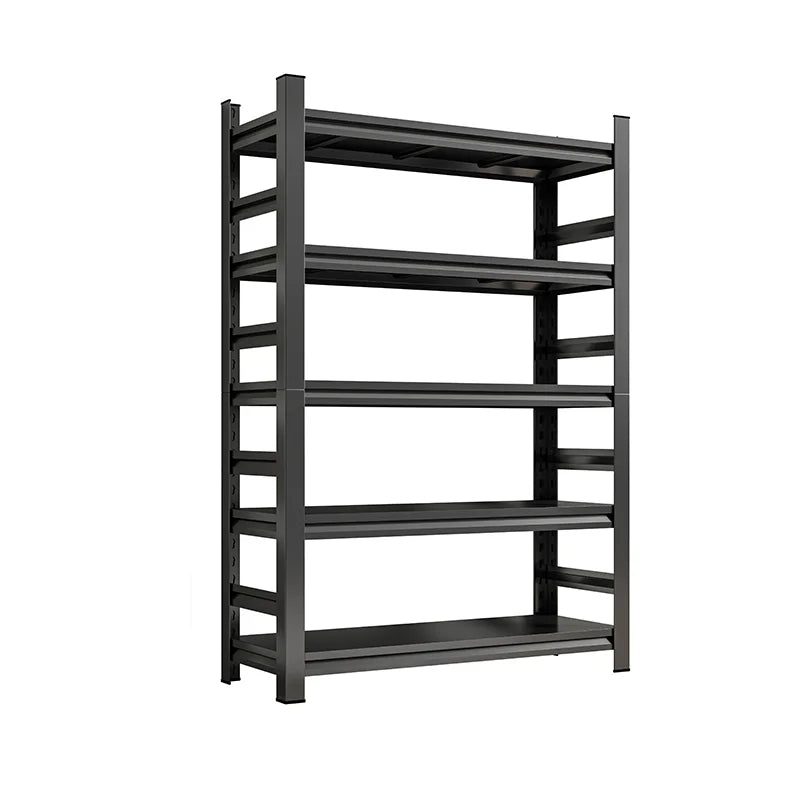 US Warehouse Local Stock 5 Lays with Rails Home Light Shelf Garage Steel Steel Boltless Garage Storage Rack Shelves Racks