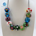 Bulk Large Hole Handmade Murano Big 5mm Hole Round Flower Fish Animal Floral Lampwork Glass Beads for Diy Jewelry Making