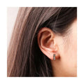 Chris April 316L Stainless Steel PVD Plated Natural White Shell Stud Earrings