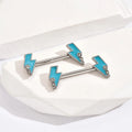 Women's Stainless Steel 14G Nipple Rings and Tongue Barbell Gold Plated Heart Shape Body Piercing Jewelry for Weddings
