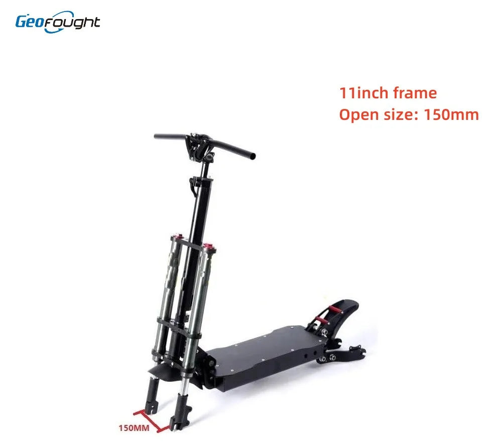 Geofought Powerful Fit With 11 Inch 150mm Open Size Scooter Aluminum Electric Scooter Chassis Frame