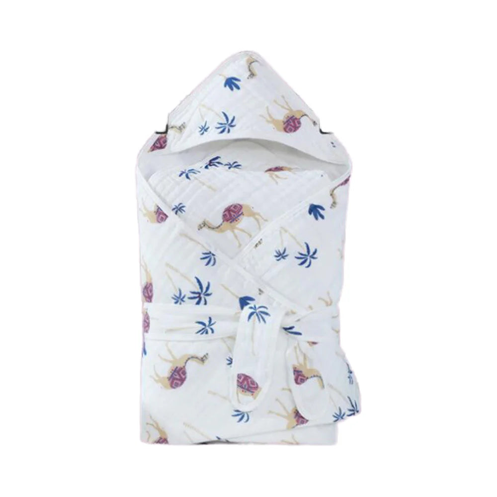 Winter 100% Cotton Muslin Swaddle Blanket Comfortable Comfy Sleepy Sack Sleeping Bag Soft Warm for Newborn Toddlers