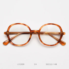 2025 Trending Blue Light Blocking Men's Retro Glasses TR90 Anti Radiation Eyeglasses Women Round Transparent Fashion Eyewear