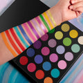 Custom Wholesale Empty Luxury Cardboard Paper Gift Box Palette Individual Eyeshadow Packaging With Mirror