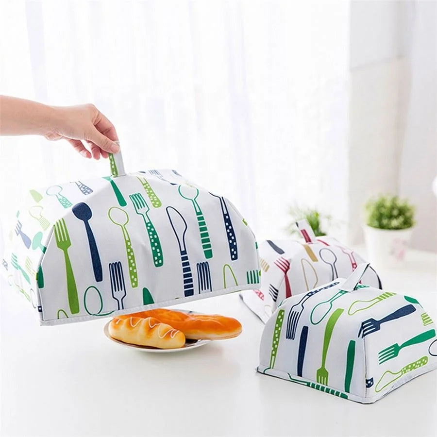 2 Patterns Folding Food Lid Cover Keep Foods Warm Aluminum Foil Insulation Kitchen Lid Outdoor Picnic Dishes Heat-Insulation