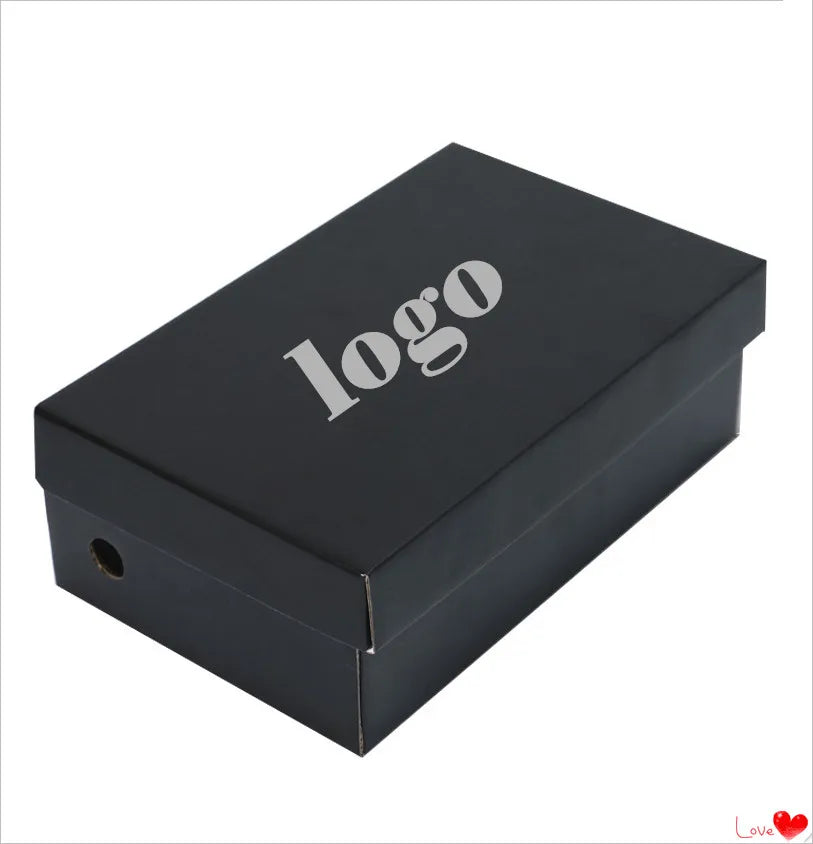 Fashionable Handmade S1 Rigid Corrugated Cardboard Board Shoebox Packaging UV Advantageous Sneaker Shoe Box and Package Box