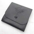 Custom Logo Embossed Leather Packaging Bag Button Soft Leather Gift Bag