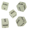 Wholesale D6 Sided 16mm square Corner Luminous love Dice Glow in Dark Sex Dice Set Stock for Adults Couple Gambling Toys