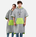 Wholesale Combine Colors Quick Dry Changing Beach Surf Hooded Poncho Towel Robe