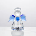 New 2026 Blue Cute Crystal Angel Baby Shower Glass Guardian Angel Statue Christening Kids Wedding Parties Souvenirs Gifts