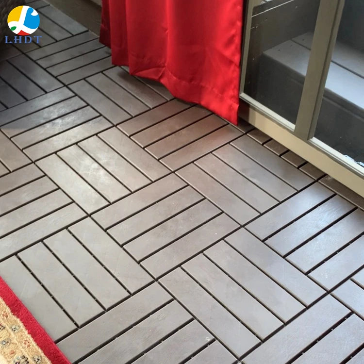 Plastic Floor Decor Tiles PP Garden Floor Suspension Home DIY Non slip Removable Interlocking Ground Mat Wholesale