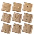 Wholesale Bulk Stainless Steel Jewelry Waterproof Heart Star and Butterfly Pendant Double Layered Gold Plated Necklace for Women
