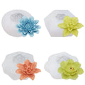 D5069 Valentine's Day Rose Jasmine Hibiscus Mousse Aromatherapy Decorate Fondant Cakes Chocolates Resin Mold  Silicone 3D Mould
