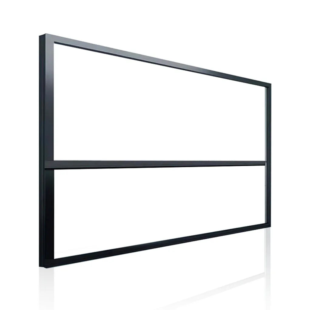 Aluminum Alloy Vertical Sliding Balcony Window Frame with Automatic Remote Control Modern Villa Windproof Glass Window