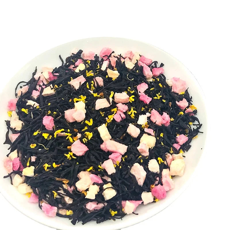 Peach Osmanthus Black Tea Chinese Dried Fruit Flower Loose Leaf Health Tea Blended Bulk/Bottle/Packaged Bag/Box High Grade 0%