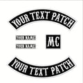Custom Embroidery Rocker Patch Iron on 350 MM Wide Top and Bottom Motorcycle Biker Patches for Jacket MegaBDM