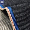 Japanese Style 13oz Selvedge Twill Denim Fabric Lightweight 100% Cotton Indigo Redline Blue Printing Yarn Dyed Woven Boys