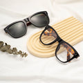 Fashion Mazzucchelli Acetate Square Oversized Eyeglasses Frame Diamond Face Shape Blue Light Blocking Reading Glasses Eyewear